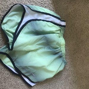 green gray & black nike shorts